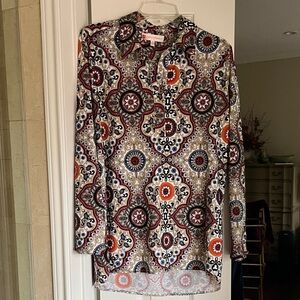 Jude Connally Cream Multicolor Paisley Medallion Tunic